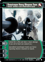 Snowtrooper Heavy Weapons Team - Foil